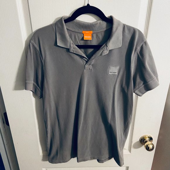 BOSS ORANGE Other - Boss Orange Men's Slim Fit Square Logo Jersey Polo Shirt